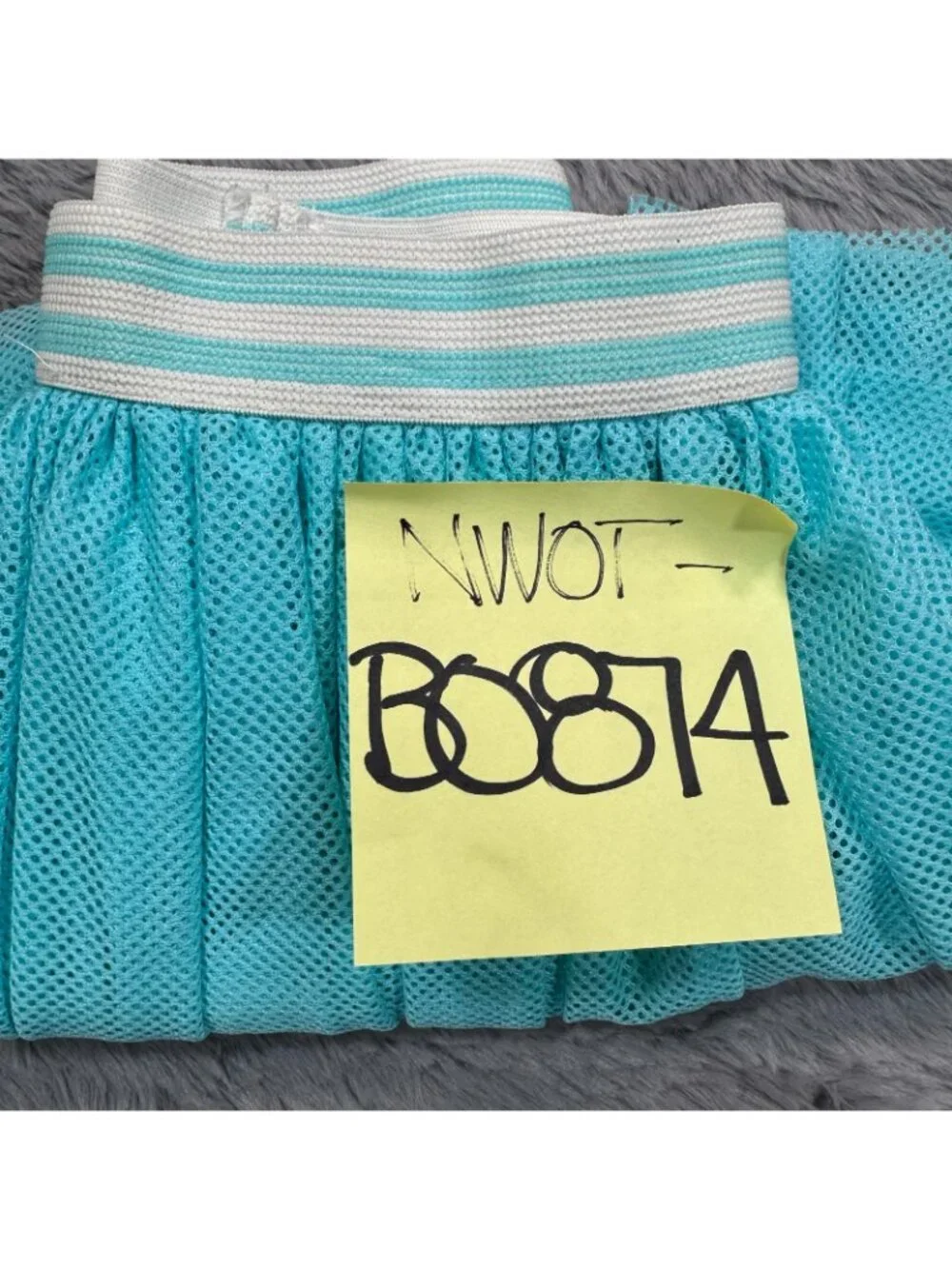 Mta Sports Skort Girls S Blue Polyester Tennis Performance Elastic Waistband